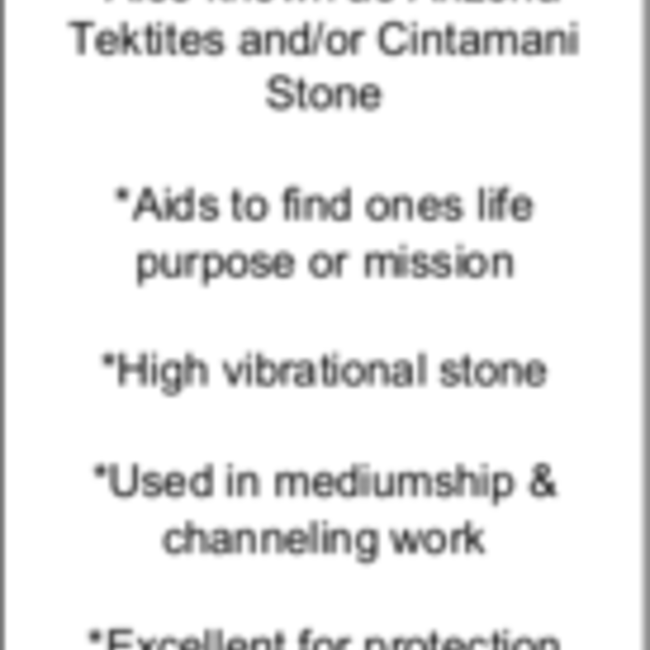 Saffordite (Tektite Cintamani Stone) - Rough Raw Natural