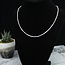 Necklaces - 18" Triple Three 3 Strand Dainty Link Chain (Silver Plated) Lobster Claw - Pendants