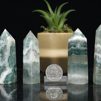 Green Fluorite (Baha Blast) Tower Point Generator - Medium (3-4")