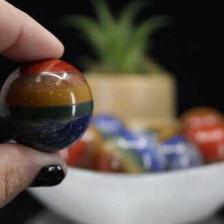 Chakra Rainbow Sphere Orb - 35mm