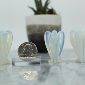 Opalite Angels - Small 1.5" Figurine Carving