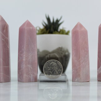 Pink Opal Tower Point Generator - Small (2-3")