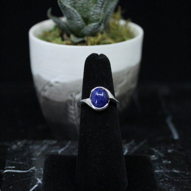 Lapis Lazuli Ring - Size 5 - Sterling Silver Oval