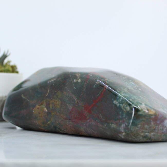 Bloodstone/Heliotrope Specimen Large Polished #2