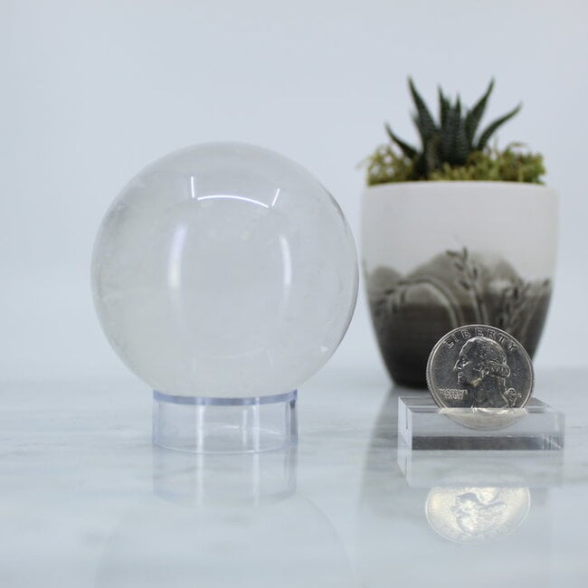 Clear (Crystal) Quartz Spheres Orb Globes - 60-65mm