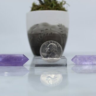 Amethyst Double Terminated DT Point - Medium 3-4" Grid