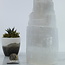 Selenite (Satin Spar Gypsum) Single Iceberg Tower Lamp Light - 8" (Cord & Bulb Included)