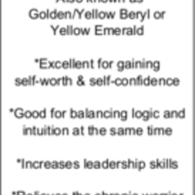 Heliodor (Yellow Golden Beryl) - Tumbled