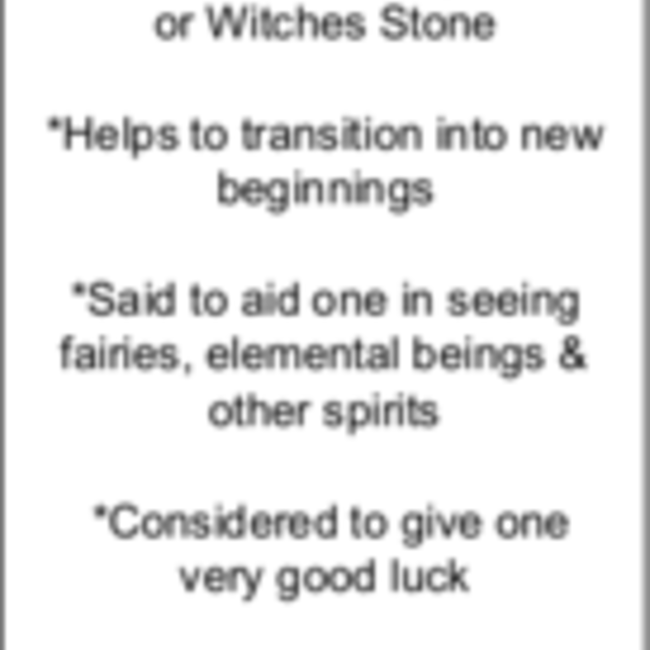 Hag Stone - Witch's Stone - Rough Raw Natural