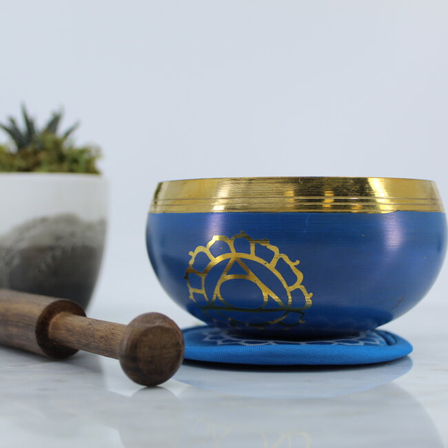 3.75" Metal Singing Bowl Set with Strikers & Case
