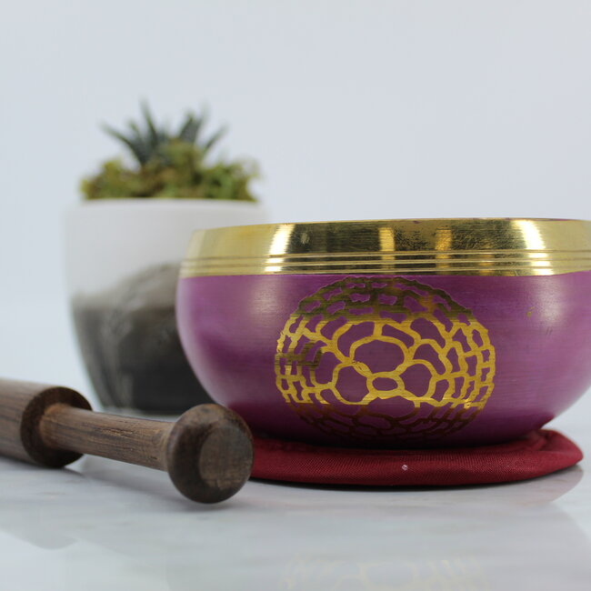 3.75" Metal Singing Bowl Set with Strikers & Case