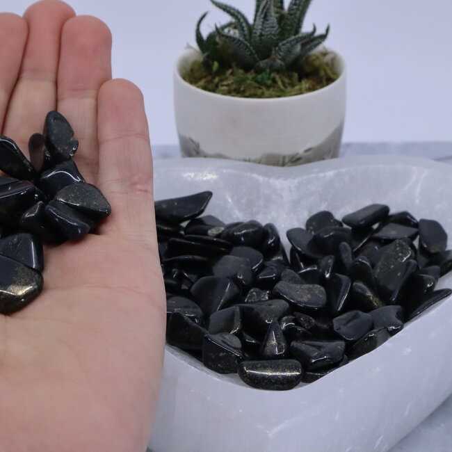 Midnight Lemurian (Lumerian) Jade - Tumbled Small