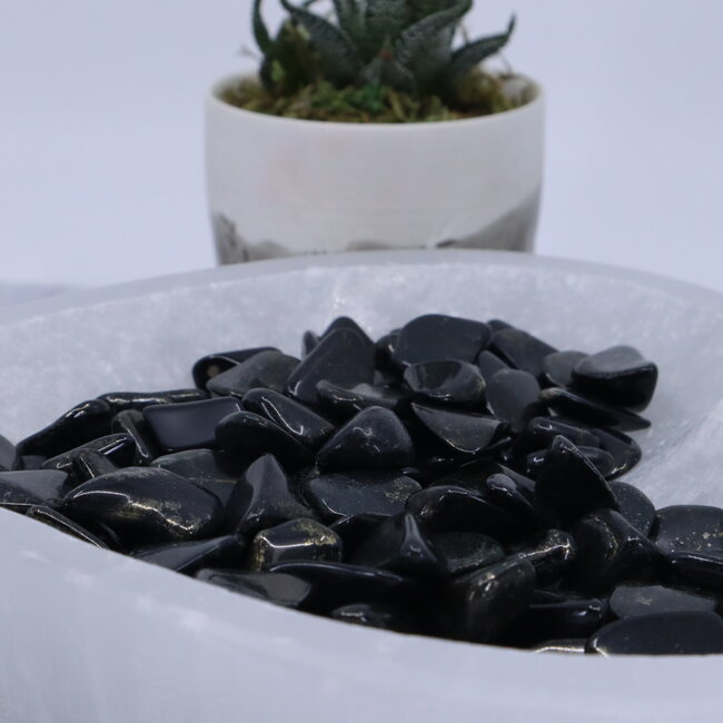 Midnight Lemurian (Lumerian) Jade - Tumbled Small