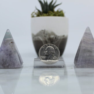 Purple Fluorite Narrow Pyramids - (2" Tall)