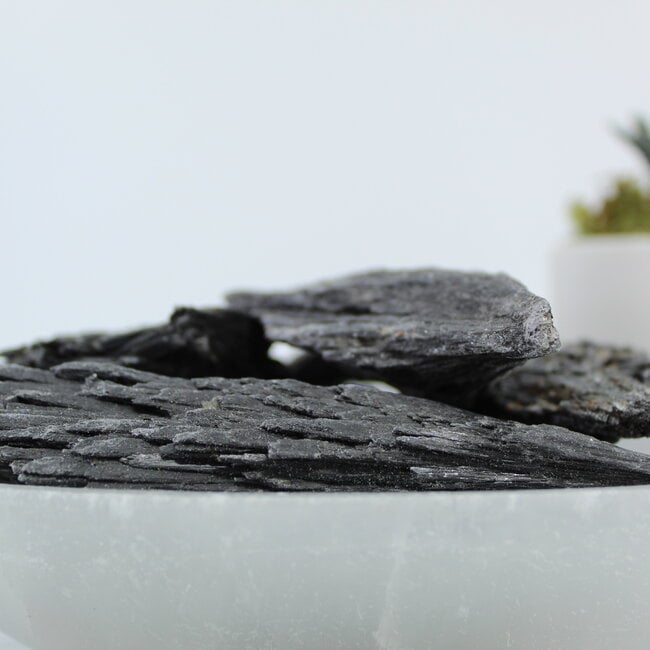 Black Kyanite Fan Large (3"-4") -Rough Raw Natural