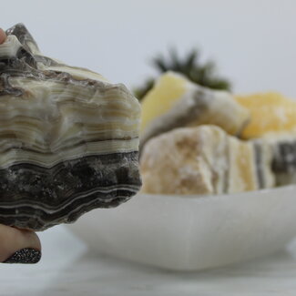 Zebra Calcite Medium - Rough Raw Natural