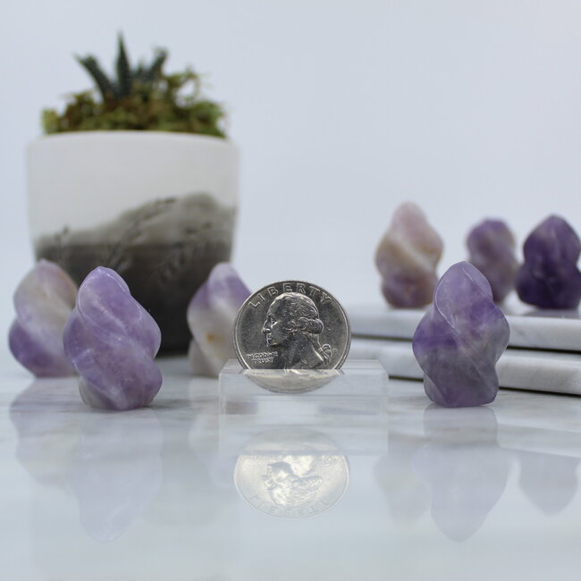 Amethyst Mini Flame- 1"