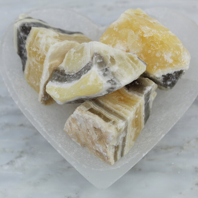 Zebra Calcite Medium - Rough Raw Natural
