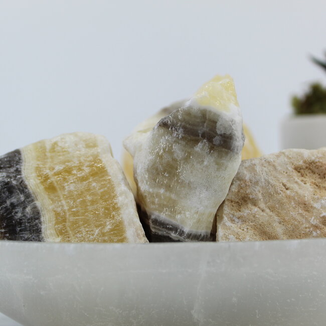 Zebra Calcite Medium - Rough Raw Natural