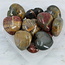 Cherry (Red) Creek Jasper Puffy Hearts - Medium