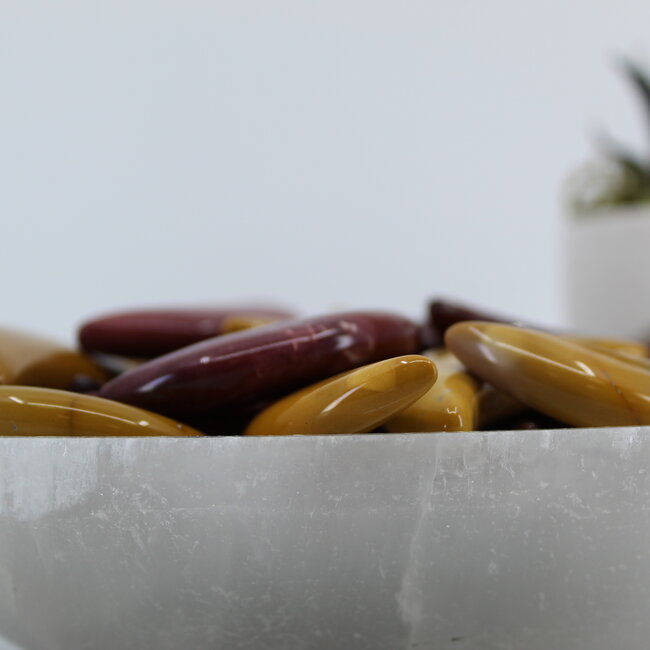 Mookaite Jasper Crescent Moon - Medium Long