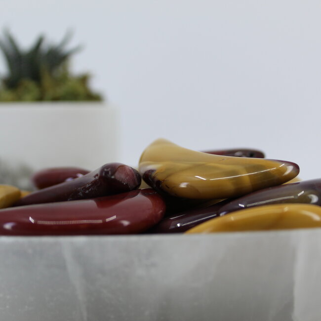 Mookaite Jasper Crescent Moon - Medium Long