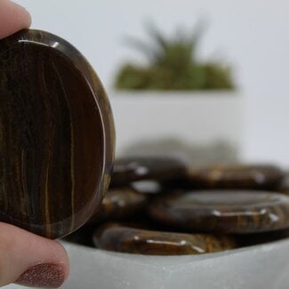 Tiger Iron Worry Stones - Large Oval