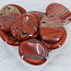 Brecciated Red Jasper Worry (Thumb Fidget Relaxation Pocket) Stones - Large Oval