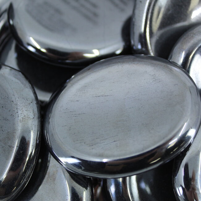 Hematite Worry (Thumb Fidget Relaxation Pocket) Stones - Large Oval