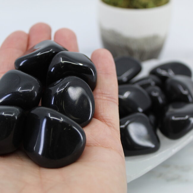Black Agate - Tumbled Smooth