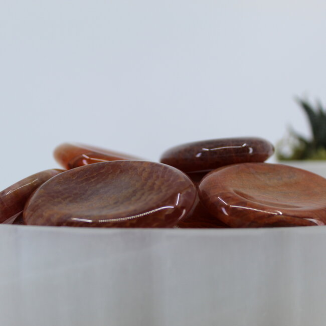 Fire Agate Worry Stones - Large Oval