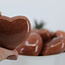 Red Gold Sandstone (Goldstone) Sand Stone Puffy Hearts