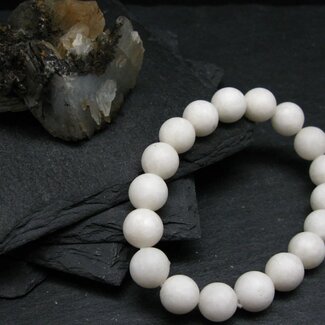 White Barite Bracelet - 10mm