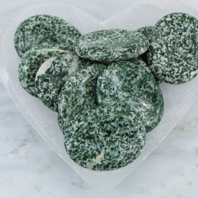 Tree Agate Worry (Thumb Fidget Relaxation Pocket) Stones - Large Oval