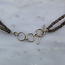 Smoky Quartz Beaded Necklace - 16-18" Double Strand Adjustable - Faceted Seed Sterling Silver Toggle Clasp