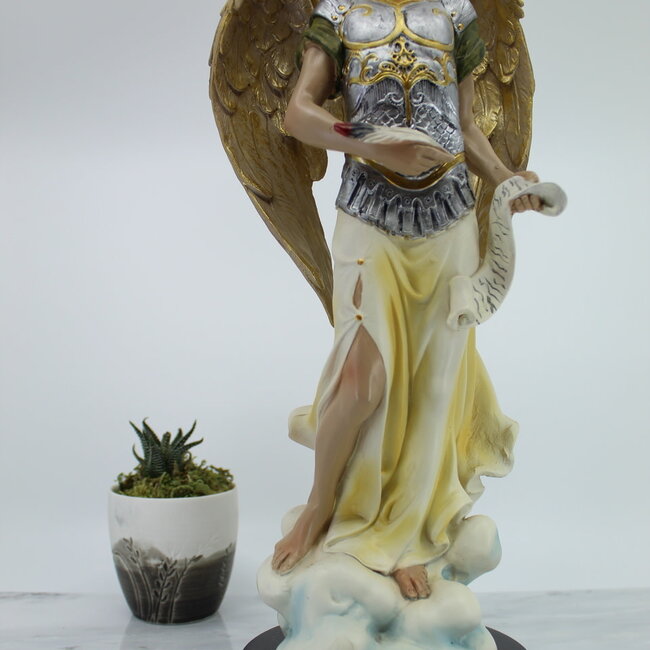 Archangel Gabriel Color Statue 12 inch