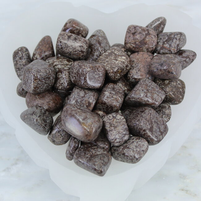 Brown (Chocolate) Snowflake Obsidian - Tumbled