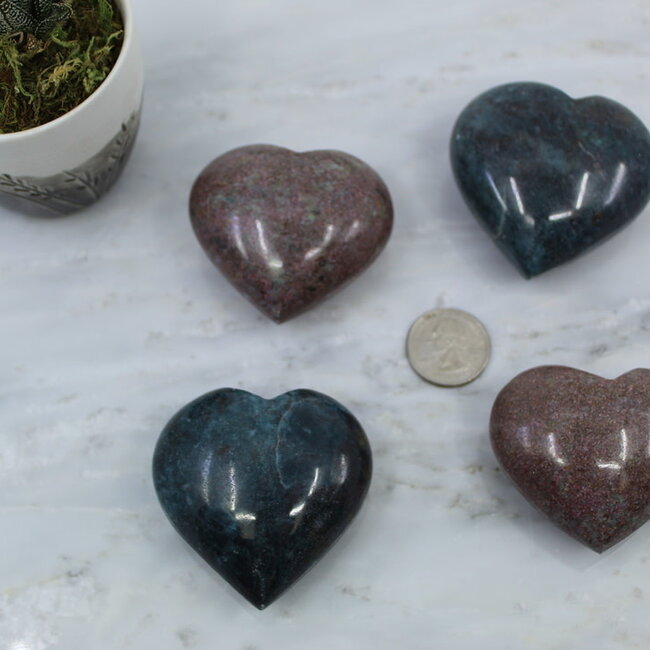 Ruby in Kyanite Large Heart