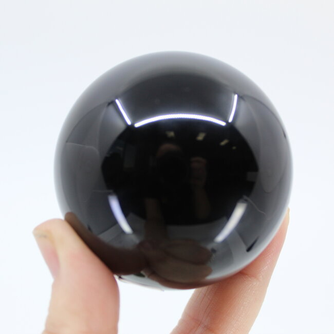 Black Obsidian Sphere Orb - 60mm Scry Scrying Divination