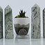 Dendric Dendritic Jade Tower Point Generator- Medium (3-4")