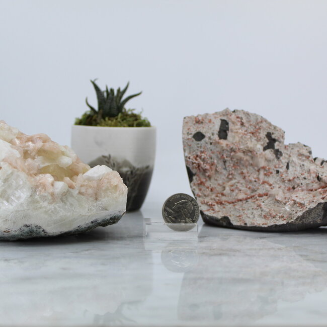 Pink Fluorapophyllite (Zeolite) Clusters - Large Rough Raw Natural