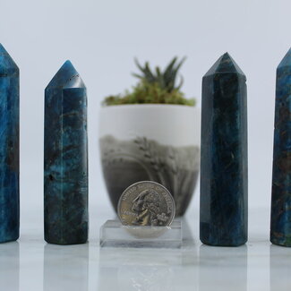 Blue Apatite Towers Point Generator - Small (2-3")