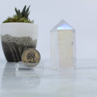 Angel Aura Clear Quartz Tower Point Generator - Medium (2-3")