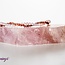 Rose Quartz & Rhodonite Twist Bracelet-Seed Bead
