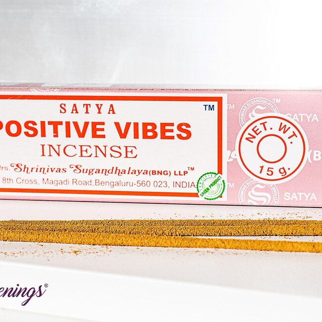 Positive Vibes Incense - 12 Sticks in Box 15g - Satya