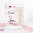 Love Crystal Candle - Cedar Lavender - Rose Quartz Heart - Earth's Elements