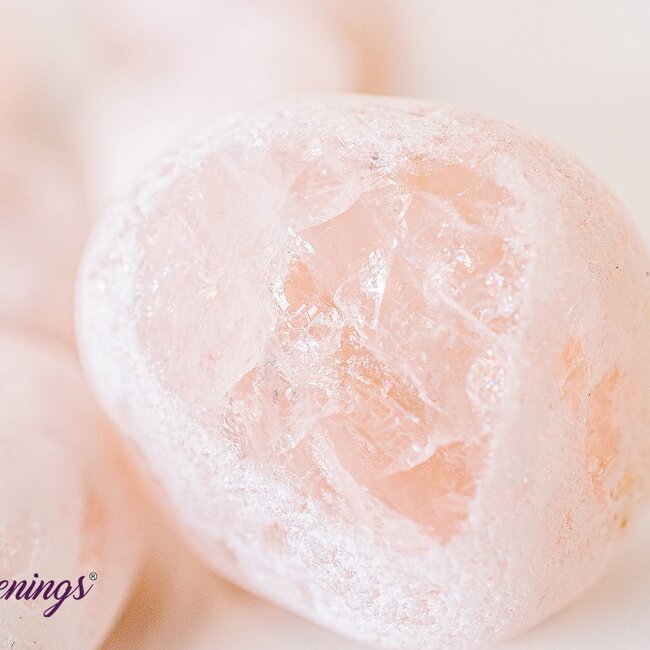 Rose Quartz -  Emma Ema Eggs Palm (Seer Window Stones)