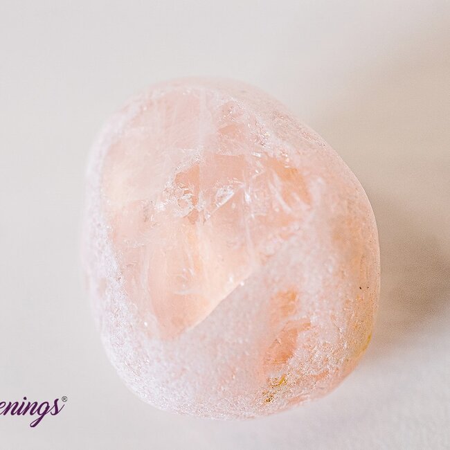 Rose Quartz -  Emma Ema Eggs Palm (Seer Window Stones)