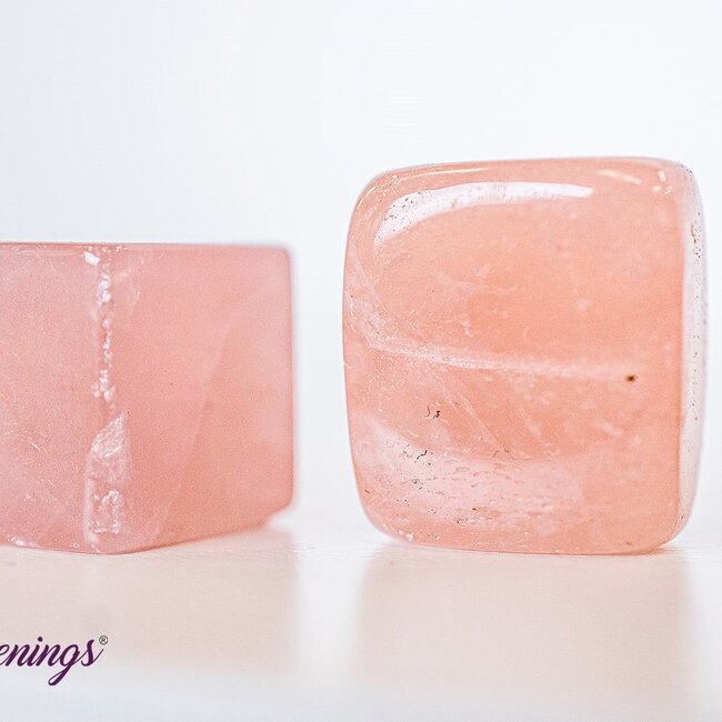 Rose Quartz Cubes Blocks 1"