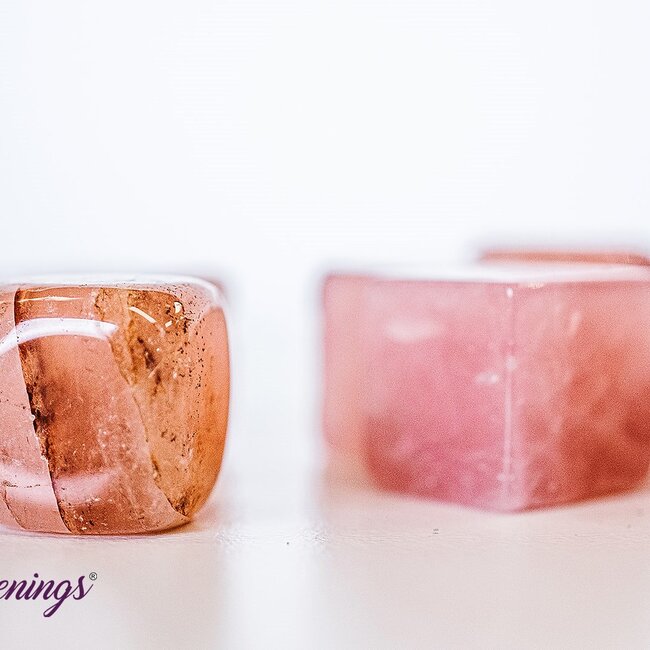 Rose Quartz Cubes 1"